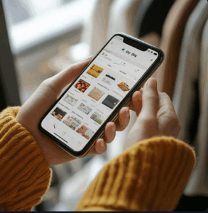 mobile shopping, shopping online