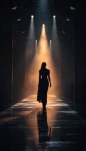 runway, silhouette, catwalk, elegant, grace